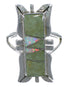 Southwestern Turquoise And Opal Silver Ring Size 6-1/2 AX53651